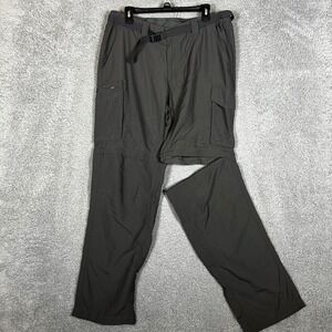 Columbia Cargo Pants Mens XXL Gray Convertible Zip Off Hiking Casual Outdoor